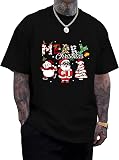 KESIHAN Men’s Funny Christmas T Shirt Santa in Snowman