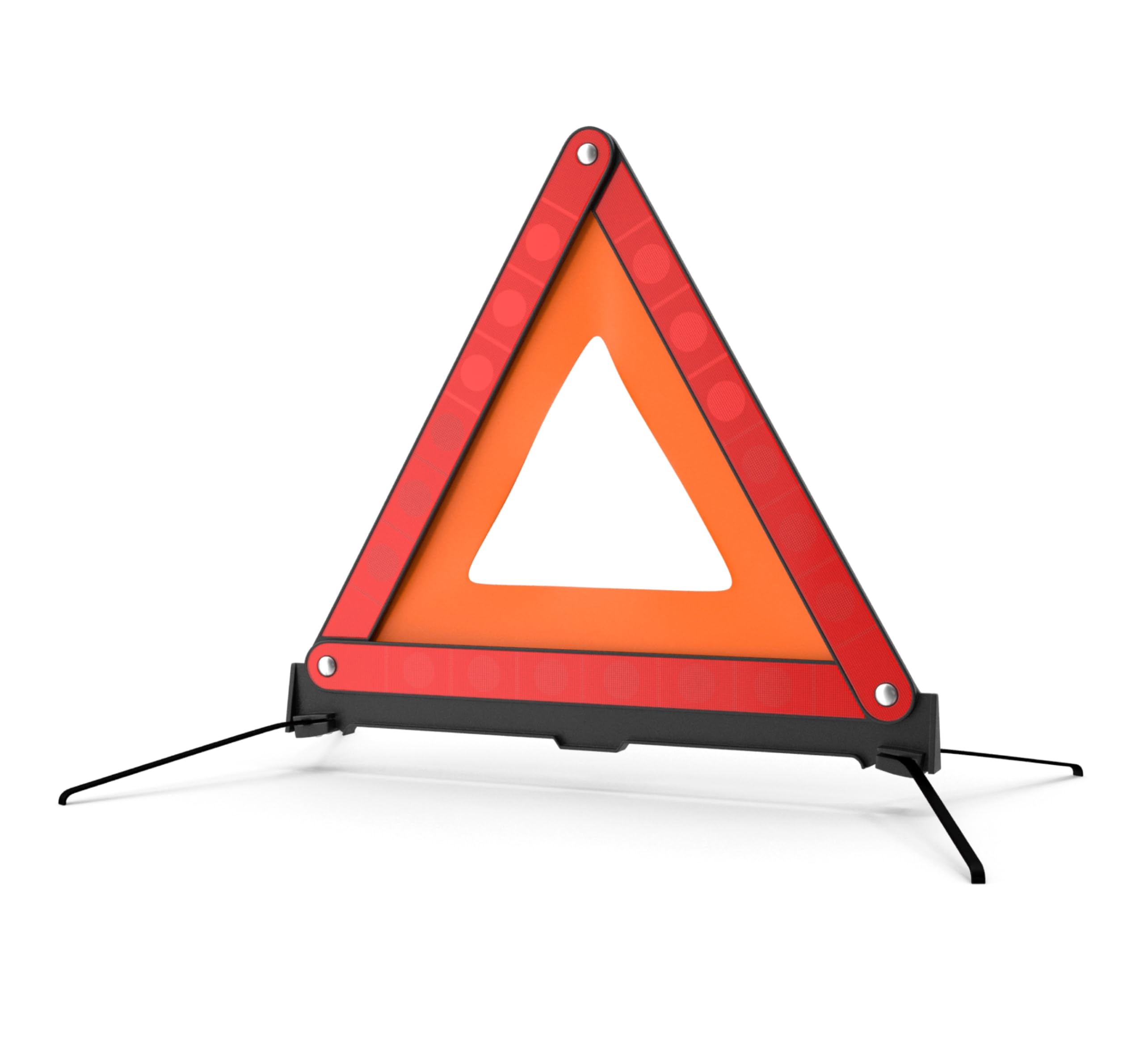 Triangles d'urgence pour voiture et signalisation de panne sur route
