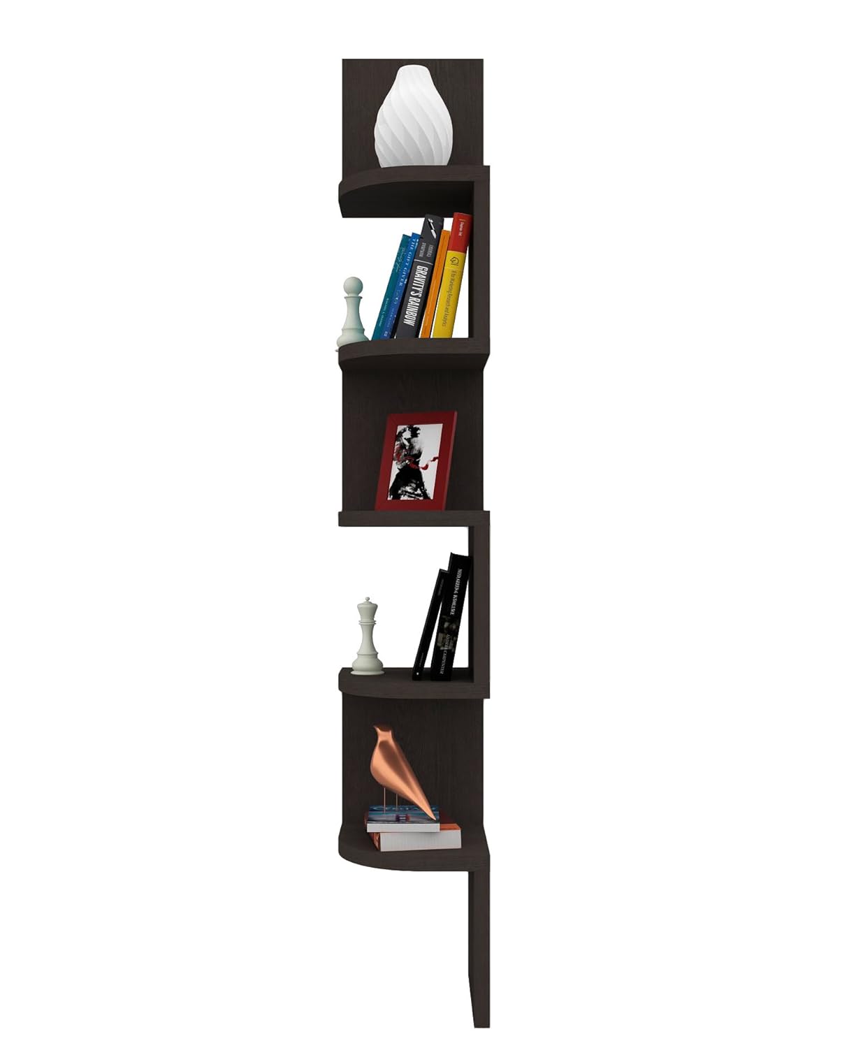 Luxus Myra Corner Floating Shelf (Wenge, Brown) Amazon.in Home & Kitchen