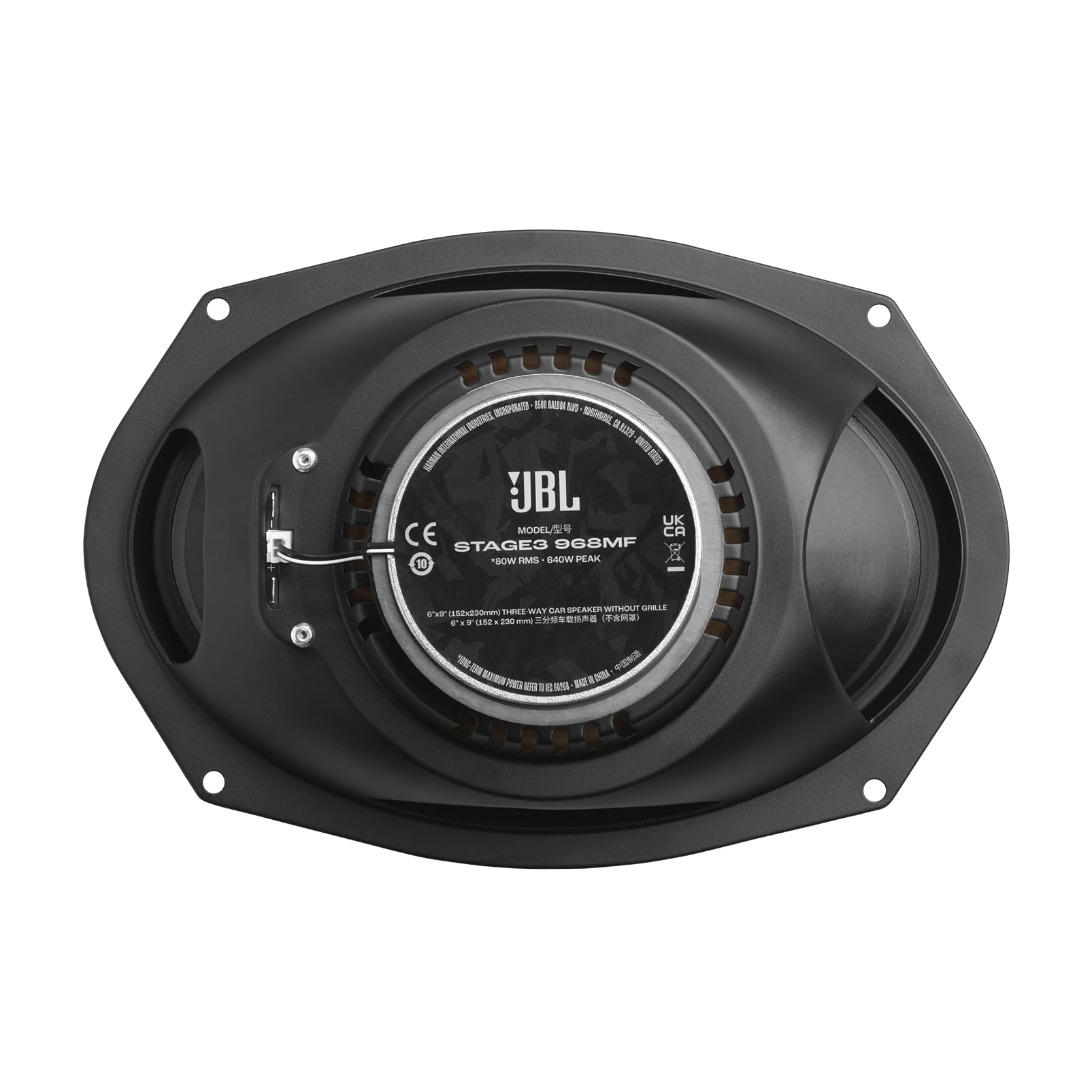 JBL Stage3 Gen2 968MF 6 x 9 Inch 3-Way Coaxial Car Speaker without