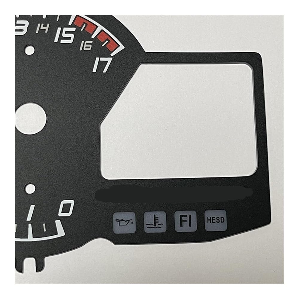 Moto Meter Adesivo Disco Tachimetro Contagiri Contachilometri Strumento Contagiri Carta per CBR 600 RR 2012-2018 Contachilometri