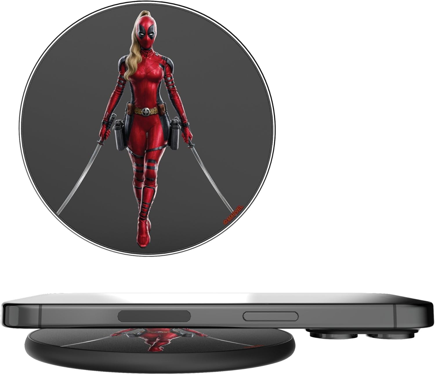 Marvel Deadpool Badge 15-Watt Wireless Charger