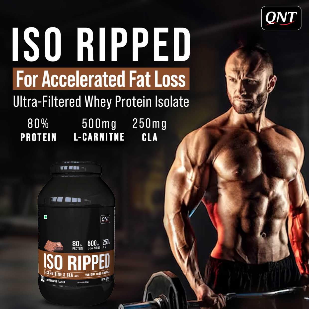 QNT ISO Ripped Whey Isolate Protein | For Ultimate Weight Loss & Lean Muscle Growth Whey Protein (2 kg, Kesar Malai Kulfi) — Amazon image 6