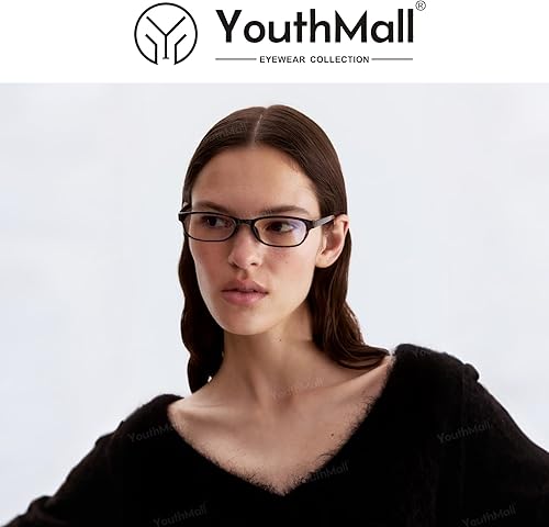 Miniatura 2 de Lentes rectangulares de moda para mujeres y hombres, anteojos cuadrados estrechos con bloqueo de luz azul, anteojos falsos Y2K Cosplay