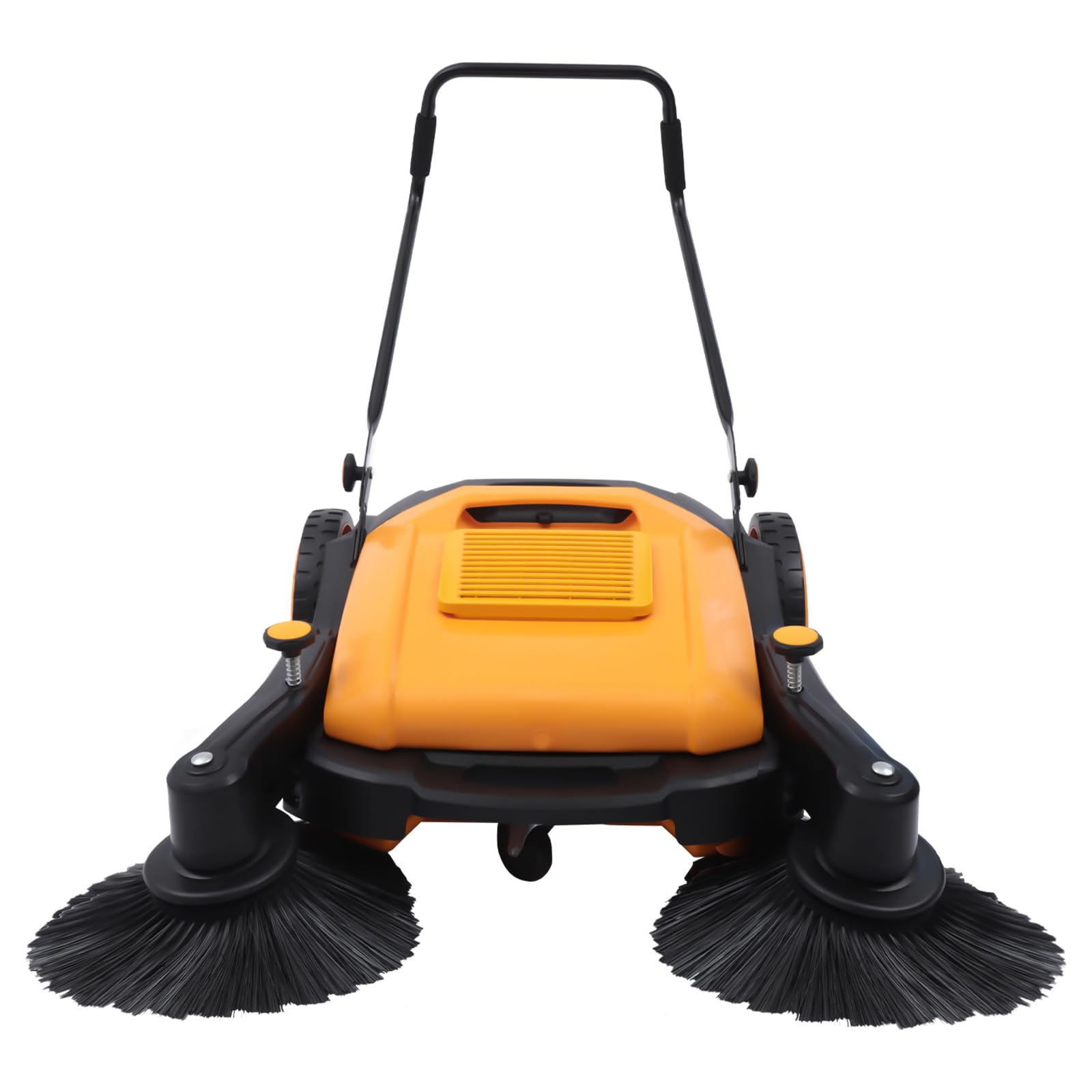 Walk Behind Manual Push Floor Sweeper, 14.53 Gallon Capacity 41