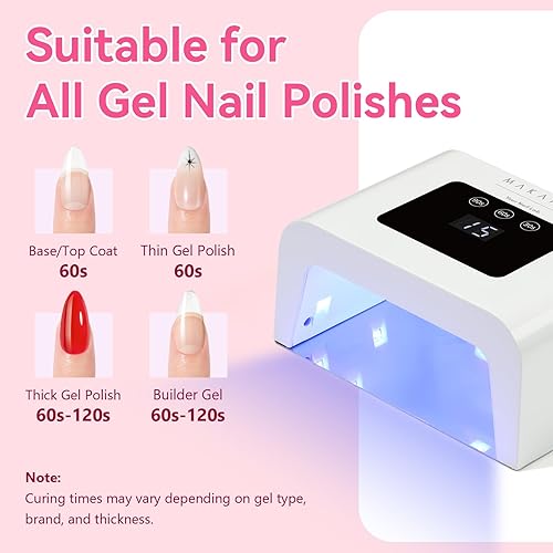 Vista 62 de Makartt Guantes UV para manicura de gel, guantes profesionales de protección UPF50+ para mujeres y hombres, elásticos sin dedos, protegen las manos