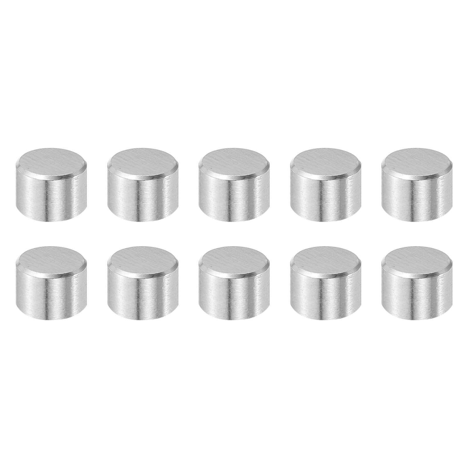 PATIKIL 10 Pcs Marine Grade 316 Stainless Steel Dowel Pins, 10mm x 16mm Round Metal Rods Linear Rail Rod Shaft Solid Bar Stock for Pegs Support Shelves DIY Craft Gear