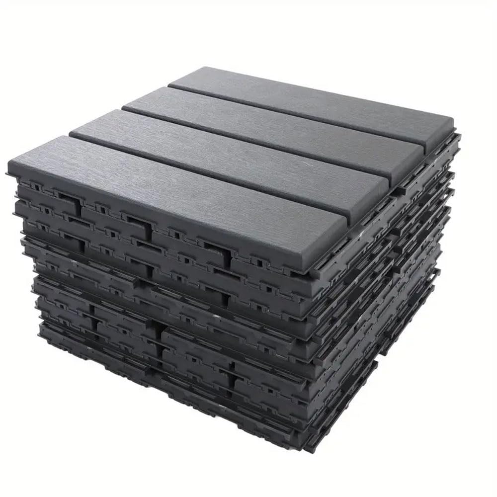 Baldosas de Plástico 33x33, Suelo, 1m2, Losetas, Azulejos, Palet, Revestimiento Exterior