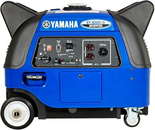 Yamaha EF3000iS Inverter Generator: 3000 Starting Watts, Ultra-Quiet 53-60 dBA, Portable Power
