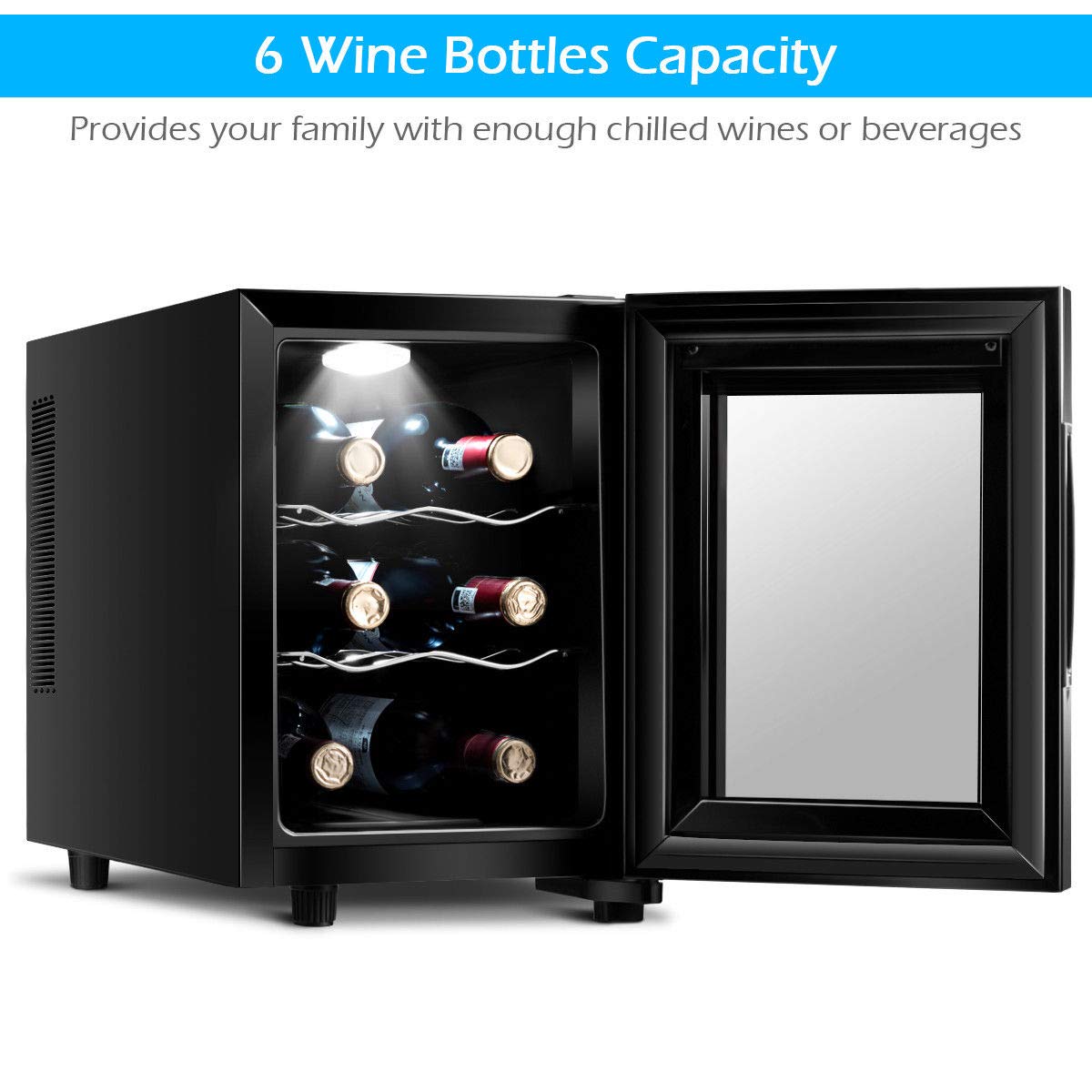 Bottles Thermoelectric Wine Cooler Fridge Refrigerator