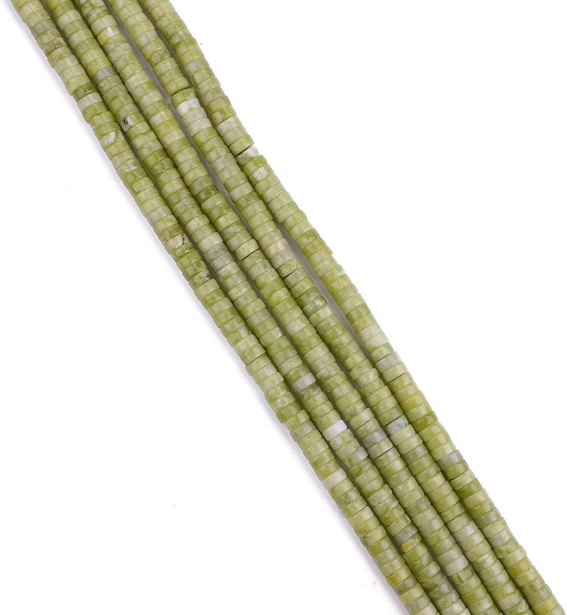 Natural Taiwan Jade Spacer Beads Caps Loose Semi Gemstone for Beading Jewelry Making 6mmx3mm 38cm - Image 3