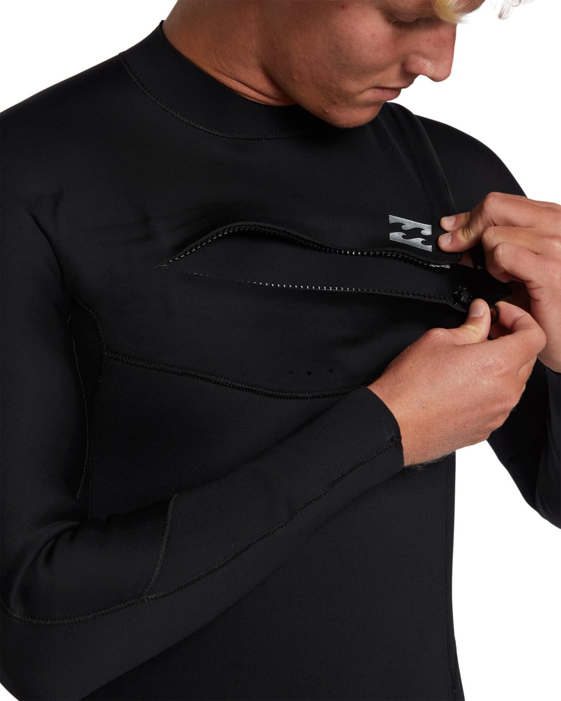 Billabong - Lámina para Hombre (4/3 mm, Cierre con Cremallera, Color Negro