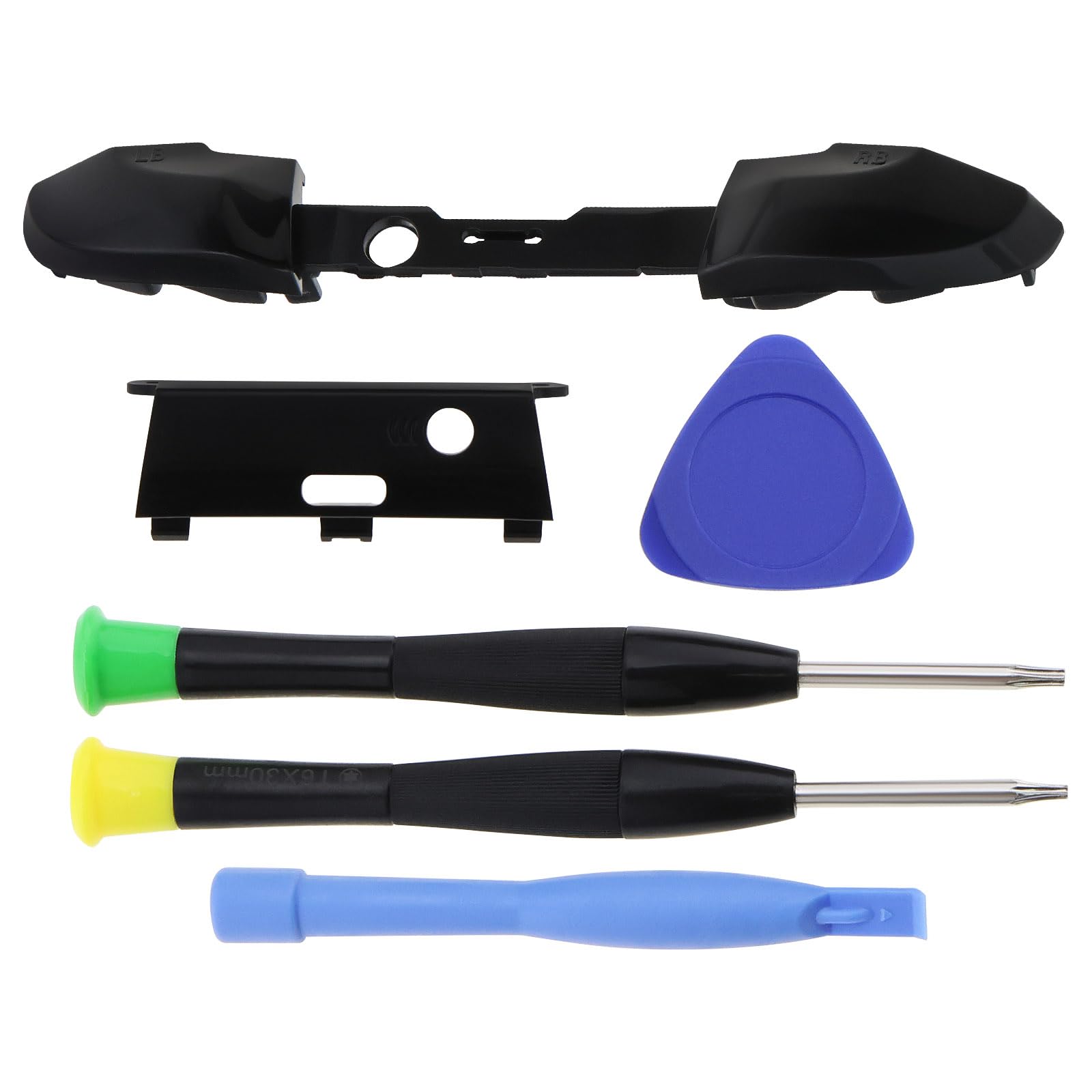Be In Your Mind 6 piezas LB RB Kit de repuesto para controlador de botón de parachoques con juego de destornilladores y accesorios de repuesto compatibles con Xbox One Elite 2