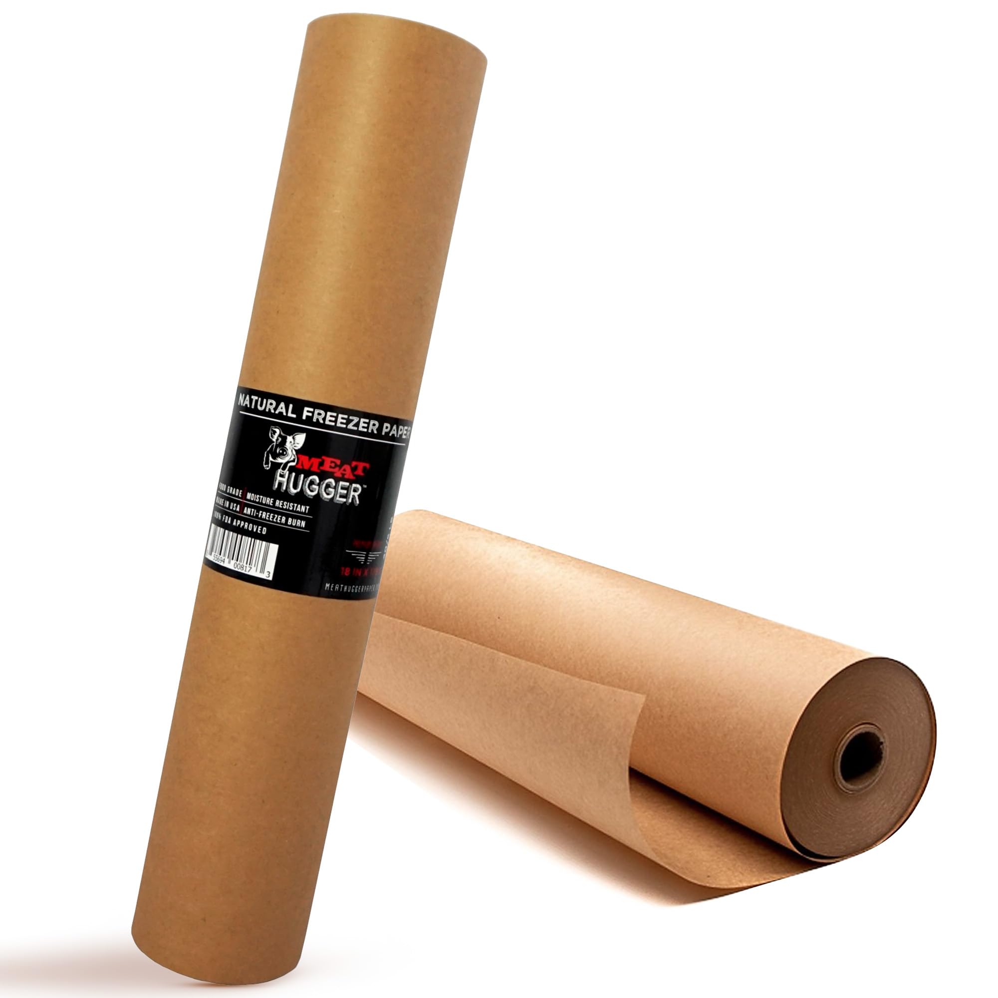 Meat Hugger Natural Freezer Paper Dispenser Roll - Poly Coated