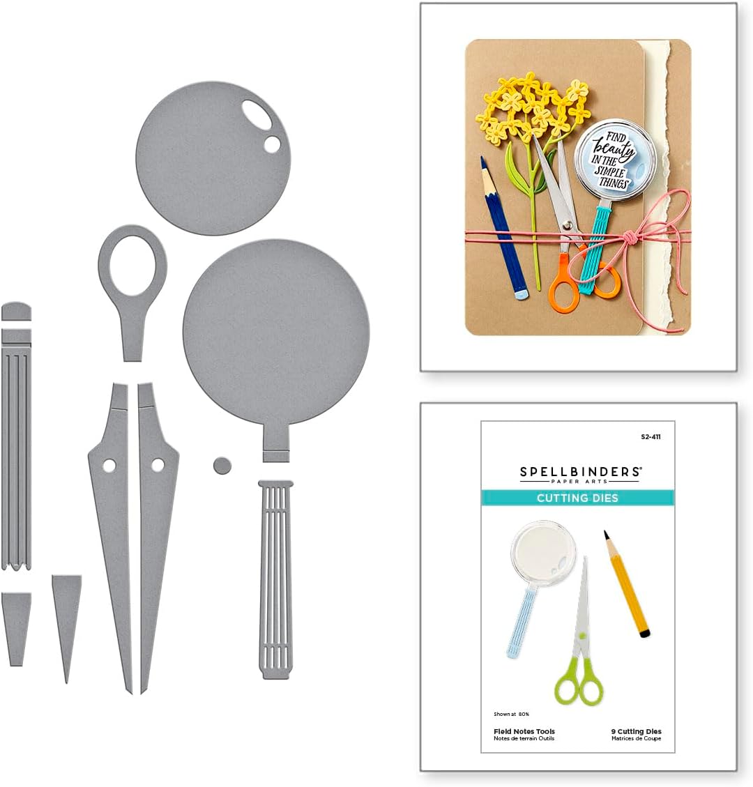 Spellbinders S2-411 Field Notes Tools Etched Dies from the Field Notes Collection