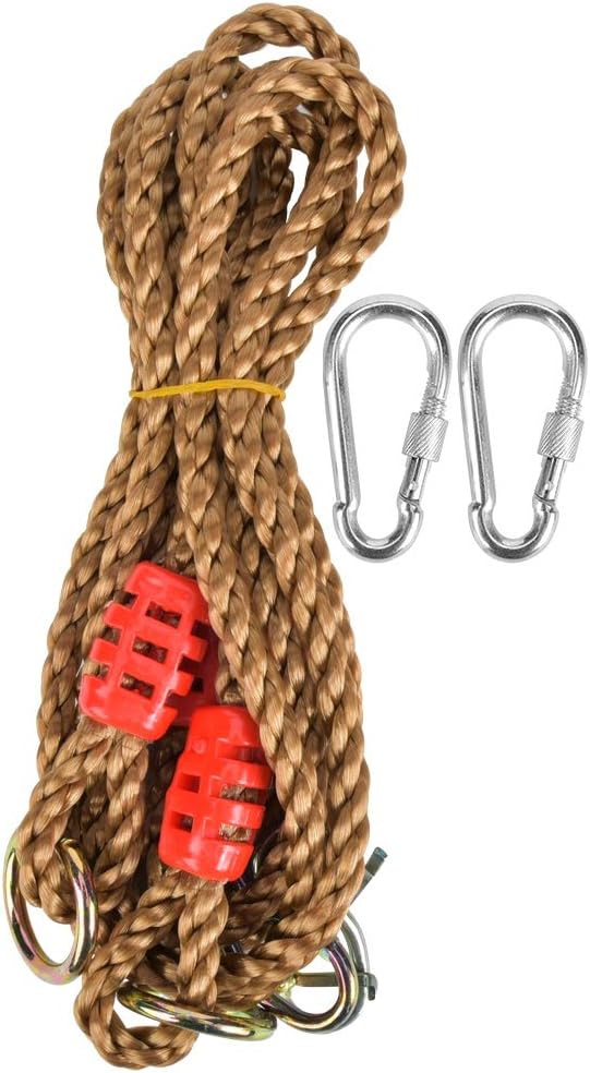 Swing Extension Rope Family Garden Hammock Extension Cord Outdoor Rides Swing Accessories with Hooks