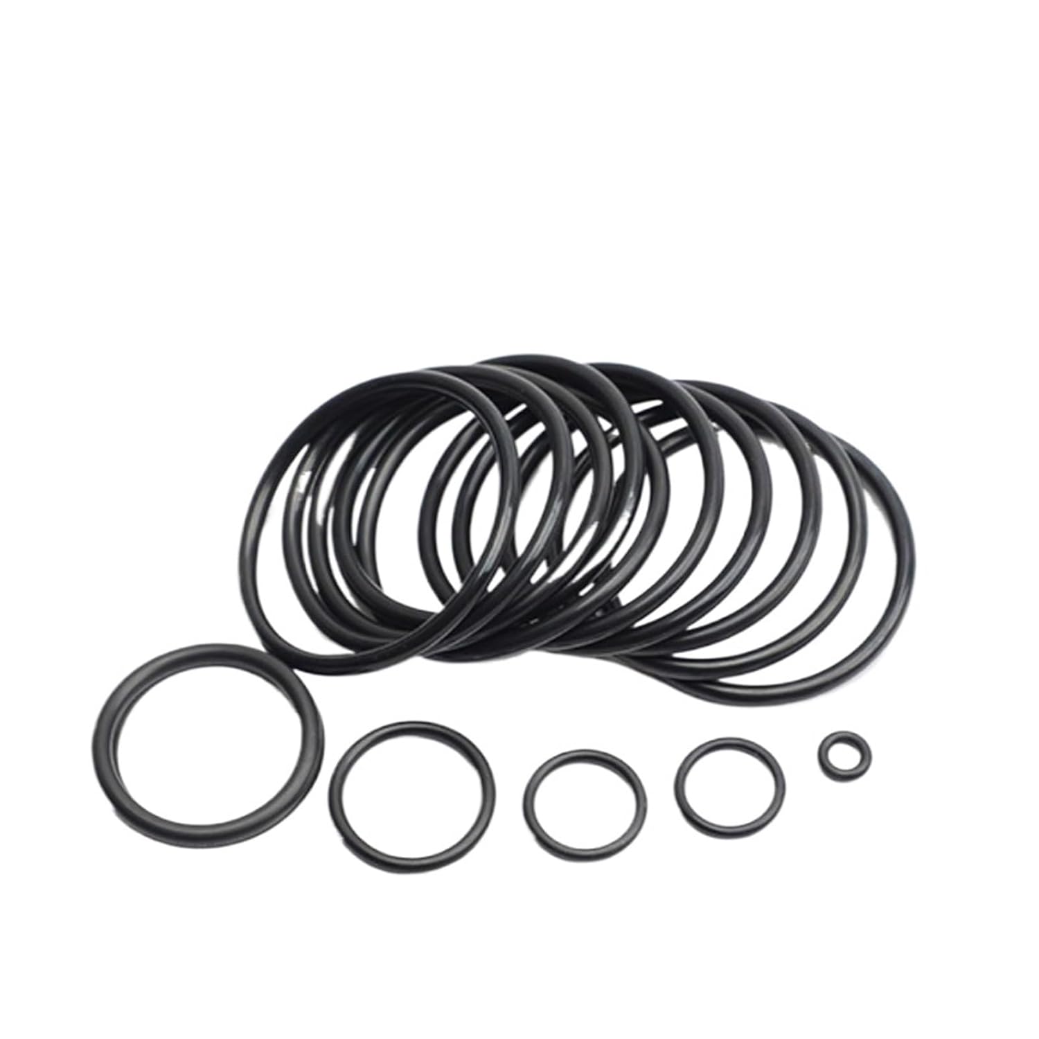 50~200pcs Black NBR Oil Resistant Seal Ring Gasket CS 1/1.5/2/3mm Water-Proof Nitrile Butadiene Rubber O-Ring Washer OD 3mm~35mm(10mm-200pcs,CS 3mm)