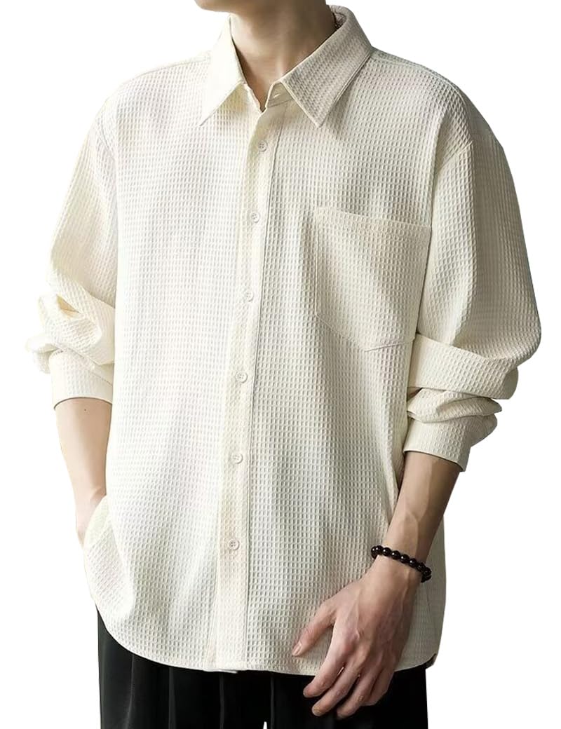 Amazon.co.jp: シャツ メンズ 長袖 秋服 メンズ ワイシャツ