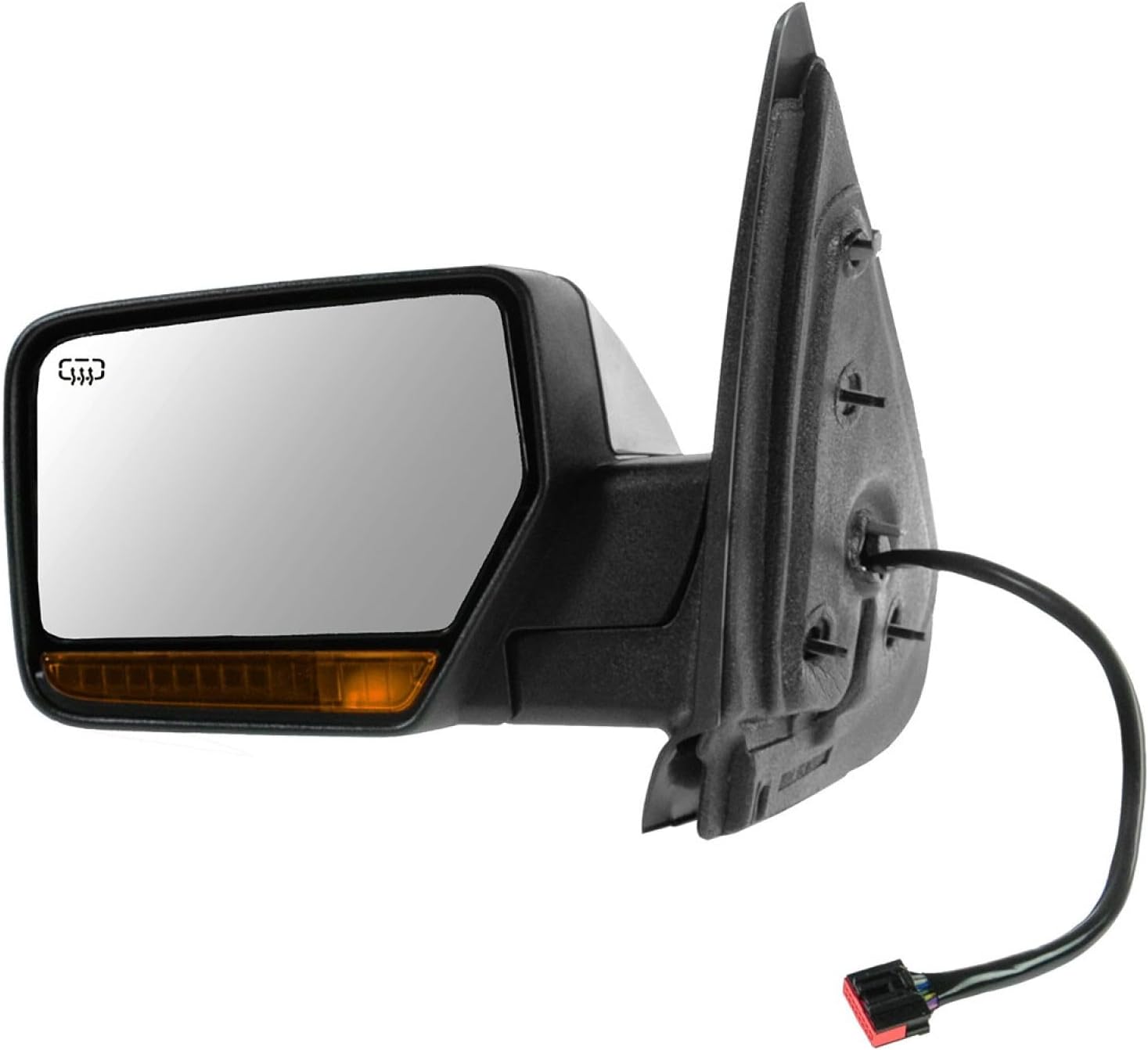 Driver Side Mirror Assembly Electric Adjustment Heated Memory Chrome Compatible with 2009-2010 Lincoln Navigator FO1320392