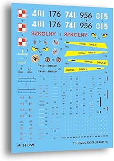 Techmod 48117 1/48 Mi-24D/W â€œHind-D/Eâ€ Polish Helicopter Wet Decal 2001-2013