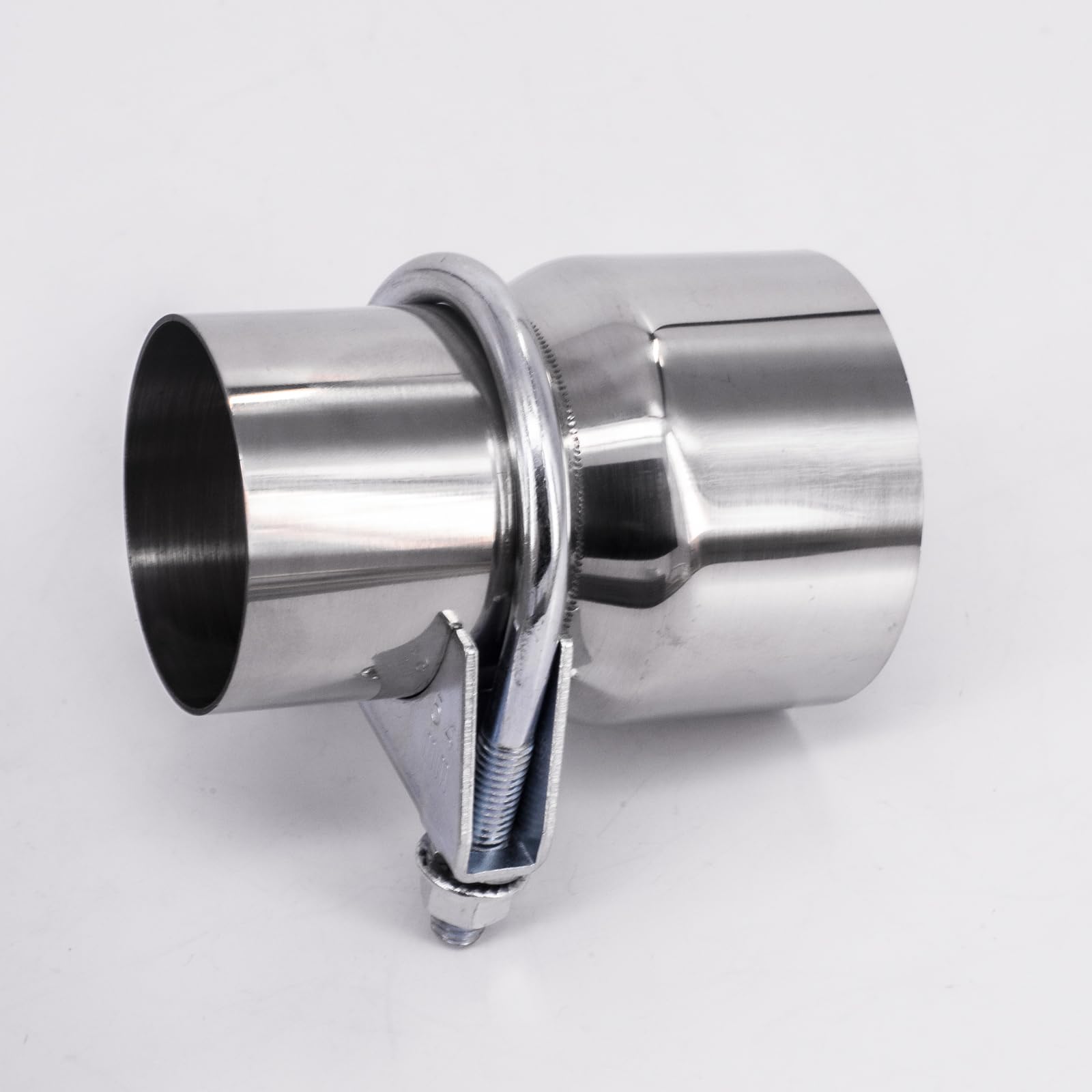 Adattatore per tubo di scarico Tubo di collegamento in acciaio inox per connettore di scarico Riduttore Dilatatore Modifica dei tubi di scarico dell'auto (54mm-66mm)