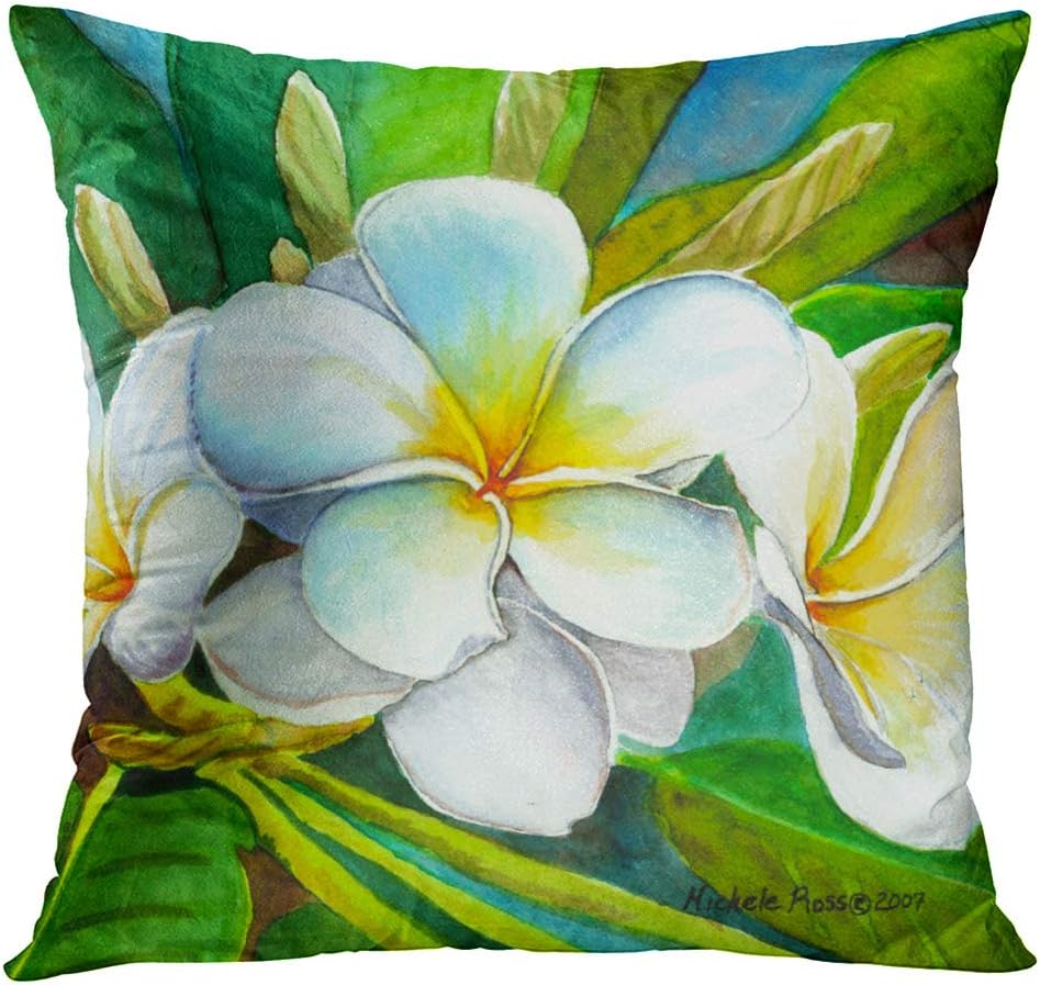 Britimes Throw Pillow Covers Set of 4, 16 x 16 Inch, Floral image 4