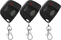 Kingdder 3-Pack Garage Door Remotes for Multicode 300MHz 10 DIP Switch 3089 3060 3070 - Keychain Included