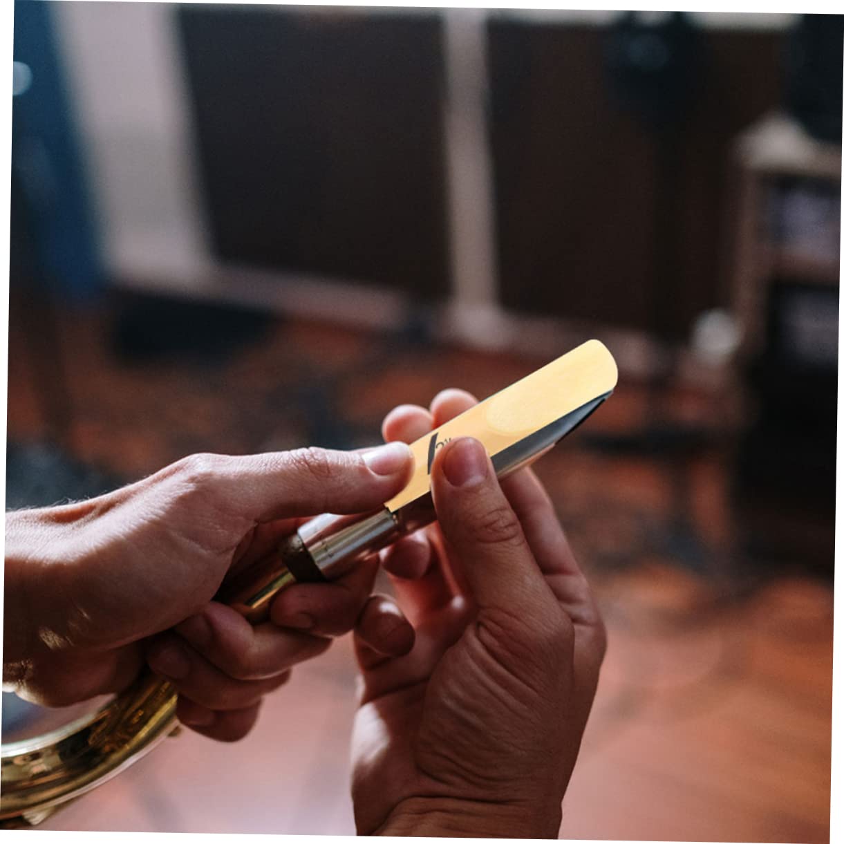Cañas de Saxofón Alto 2.5, 50 Piezas, para Músicos Profesionales | Repuesto Hecho a Mano, Fácil de Usar E Instalar, Color Caqui, para Principiantes y Uso Diario