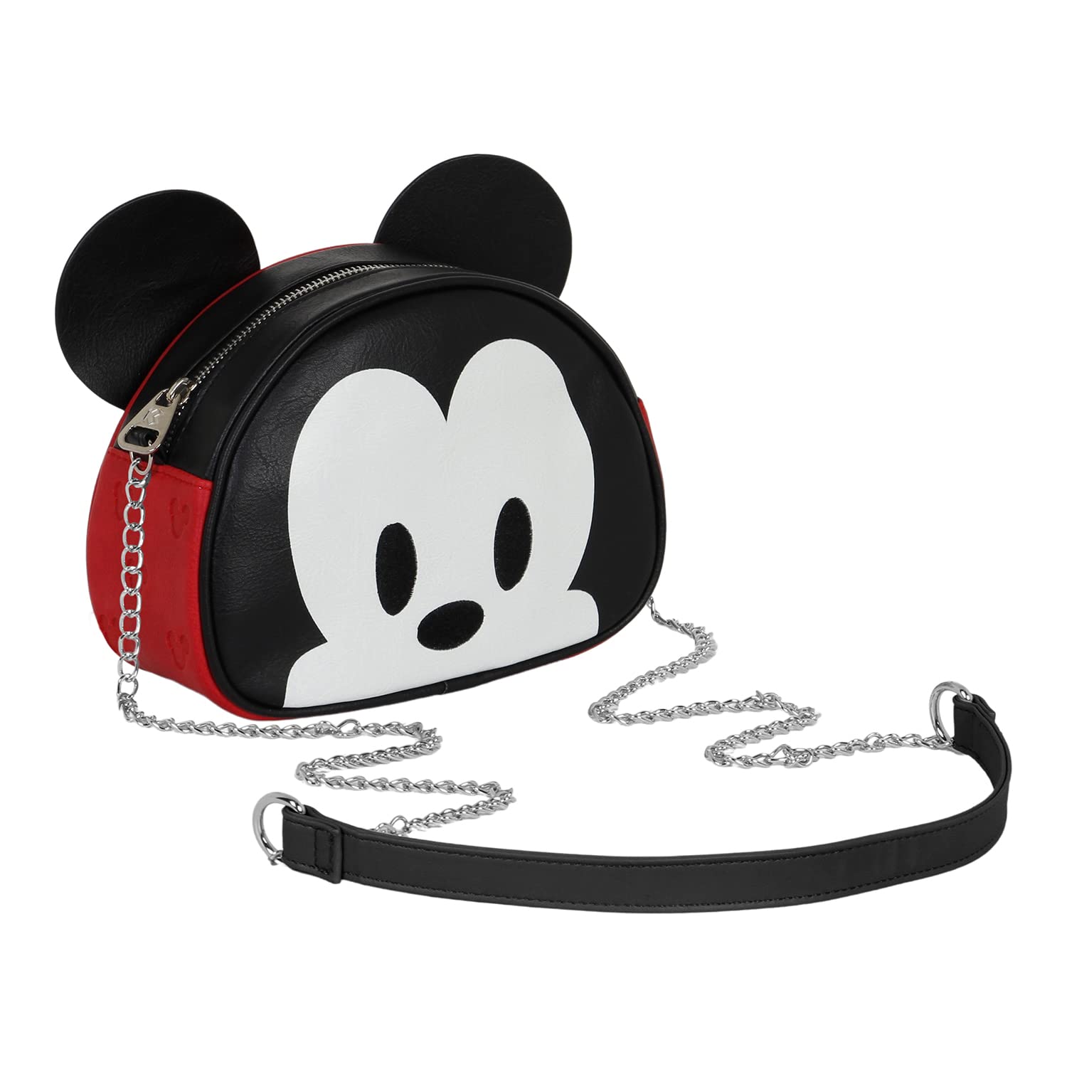 Disney Topolino M-Borsa a Tracolla Heady, Rosso, 20.5 x 15 cm