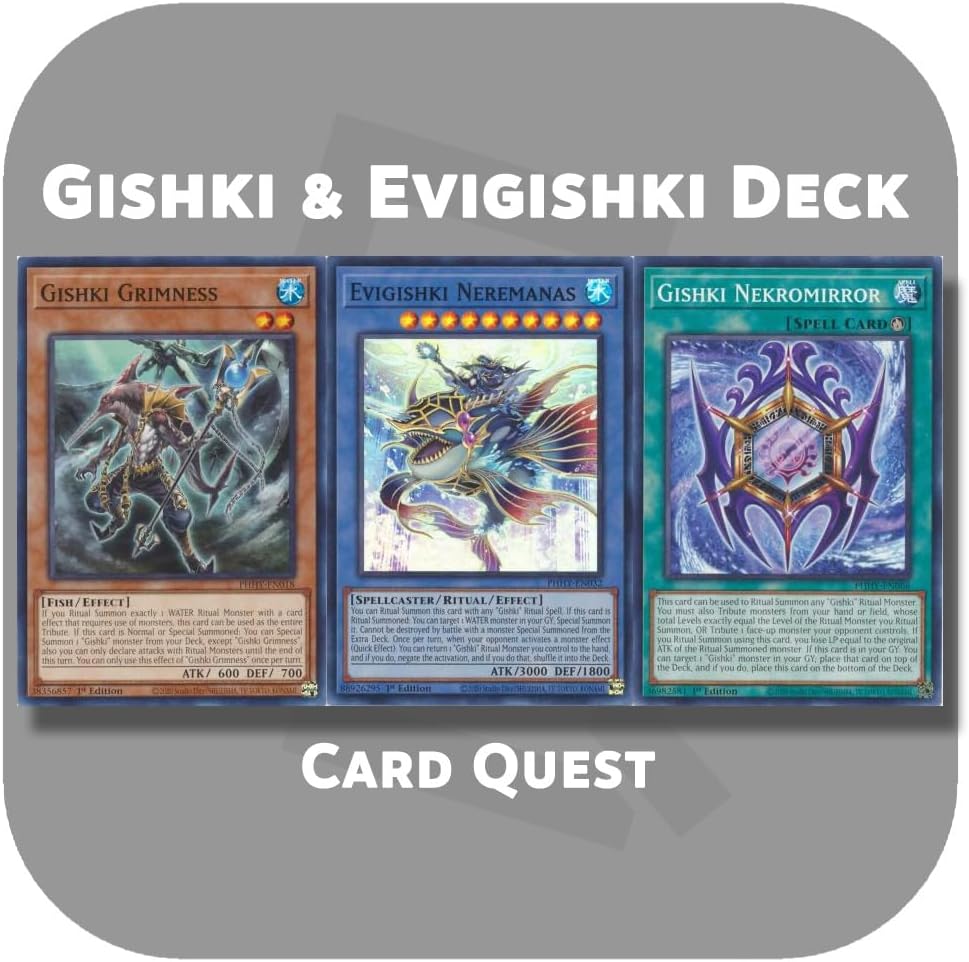 Complete Custom Deck for Yu-Gi-Oh! - Gishki & Evigishki & Aquamirror Ritual Deck