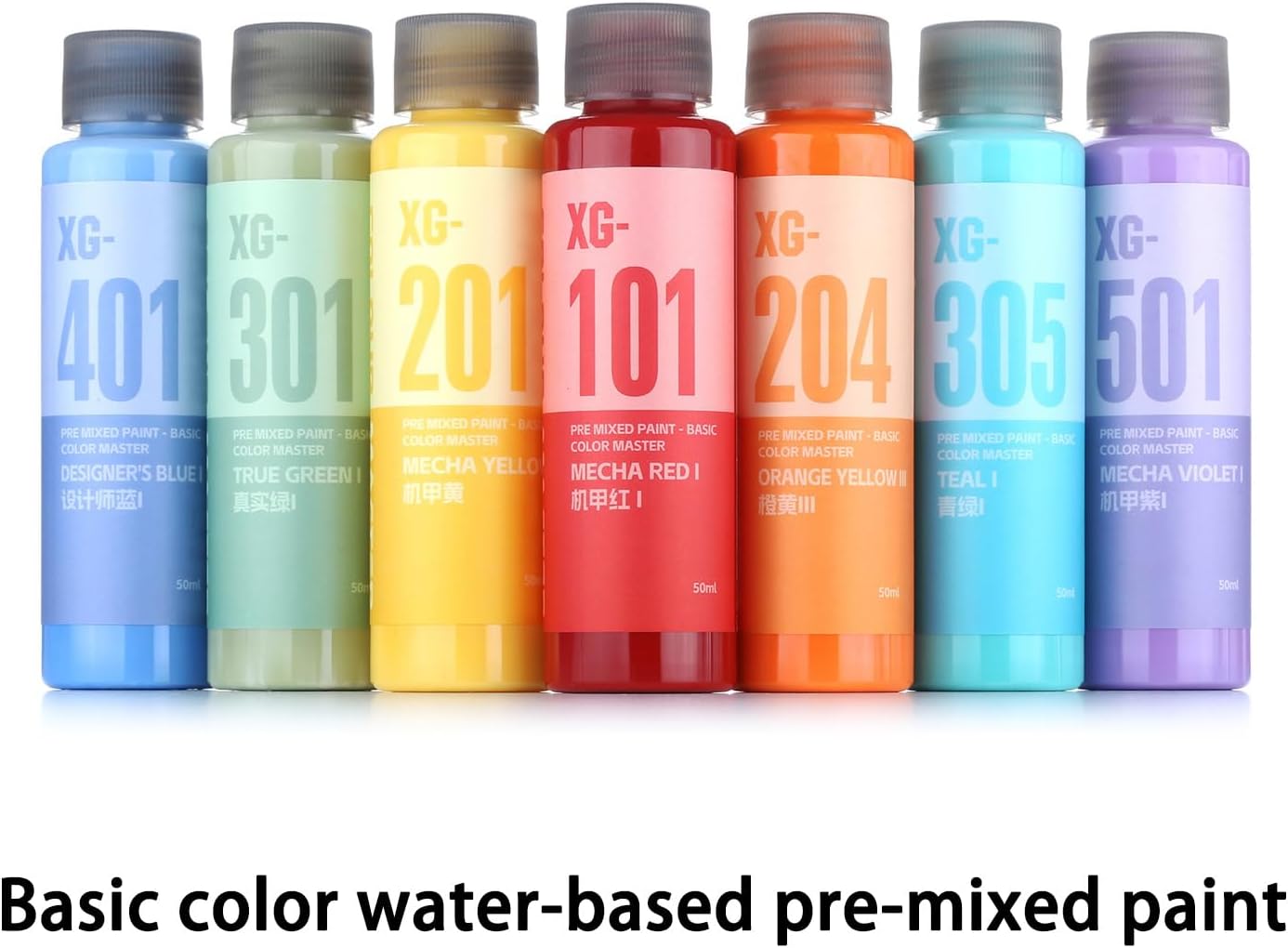 3 Acrylic Model Hobby Paint, Pre-Mixed 50ML Water Based Colors for & Hand Crafting Accessories Pre Mixed Water Based Paint Basic Color Sprayer