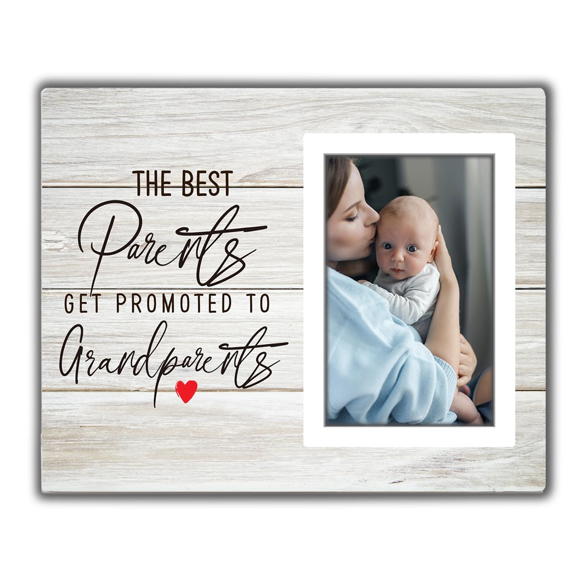 The Best Parents Get Promoted To Grandparents Picture Frame, Grandkids Photo Frame, Baby Grandpa Grandma Photo Frame 8x10, Grandparents Baby Announcement Gifts Grandparents Gifts Get the Picture