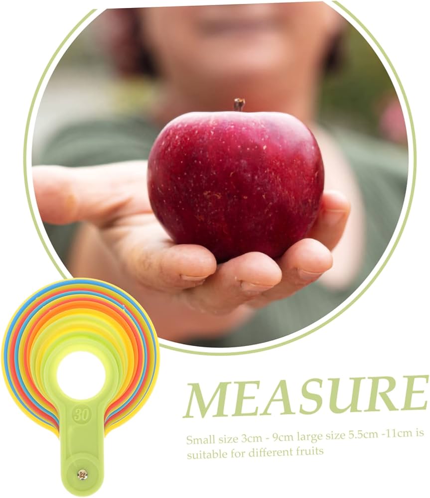 Jeu De Tours De Mesure Du Diamètre Des Fruits En Plastique 1