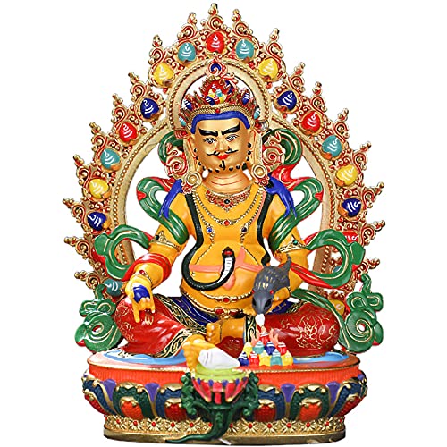 ZCXBHD Buddha Statue grüne Tara tibetische buddhistische Buddha-Statue Geschnitzte tantrische Buddha-Statue Dekoration Zen-Meditationsstatue,5 inch Cover