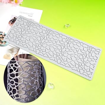 TUKE الجوف خارج غير النظامية نمط الدانتيل كعكة الحدود كعكة أداة تزيين Fondant العفن حصيرة DIY سيليكون السكر الحرفية كعكة الدانتيل العفن I_ غير النظامية