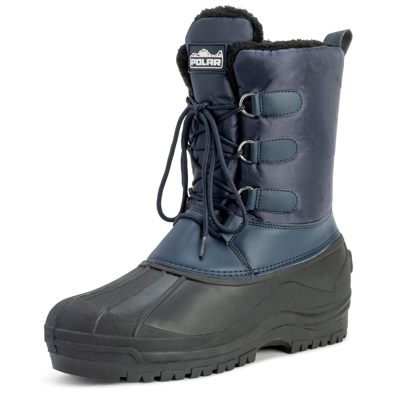 Polar Uomo Allacciare Short Nylon Inverno La Neve Pioggia Allacciare Impermeabile Anatra Stivali