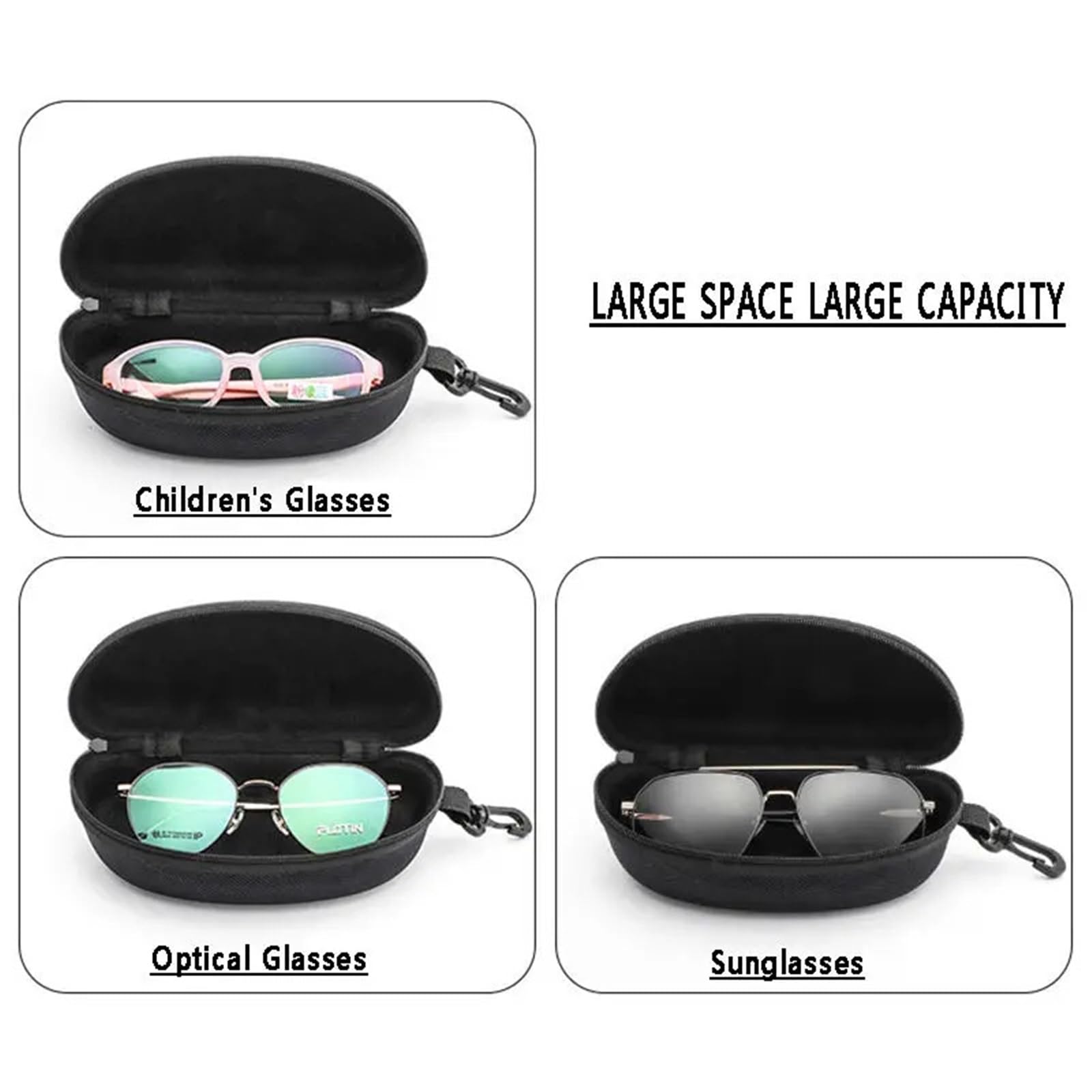 Men's And Women's Portable Thickened Sunglasses Glasses Case Pour Femmes et Hommes
