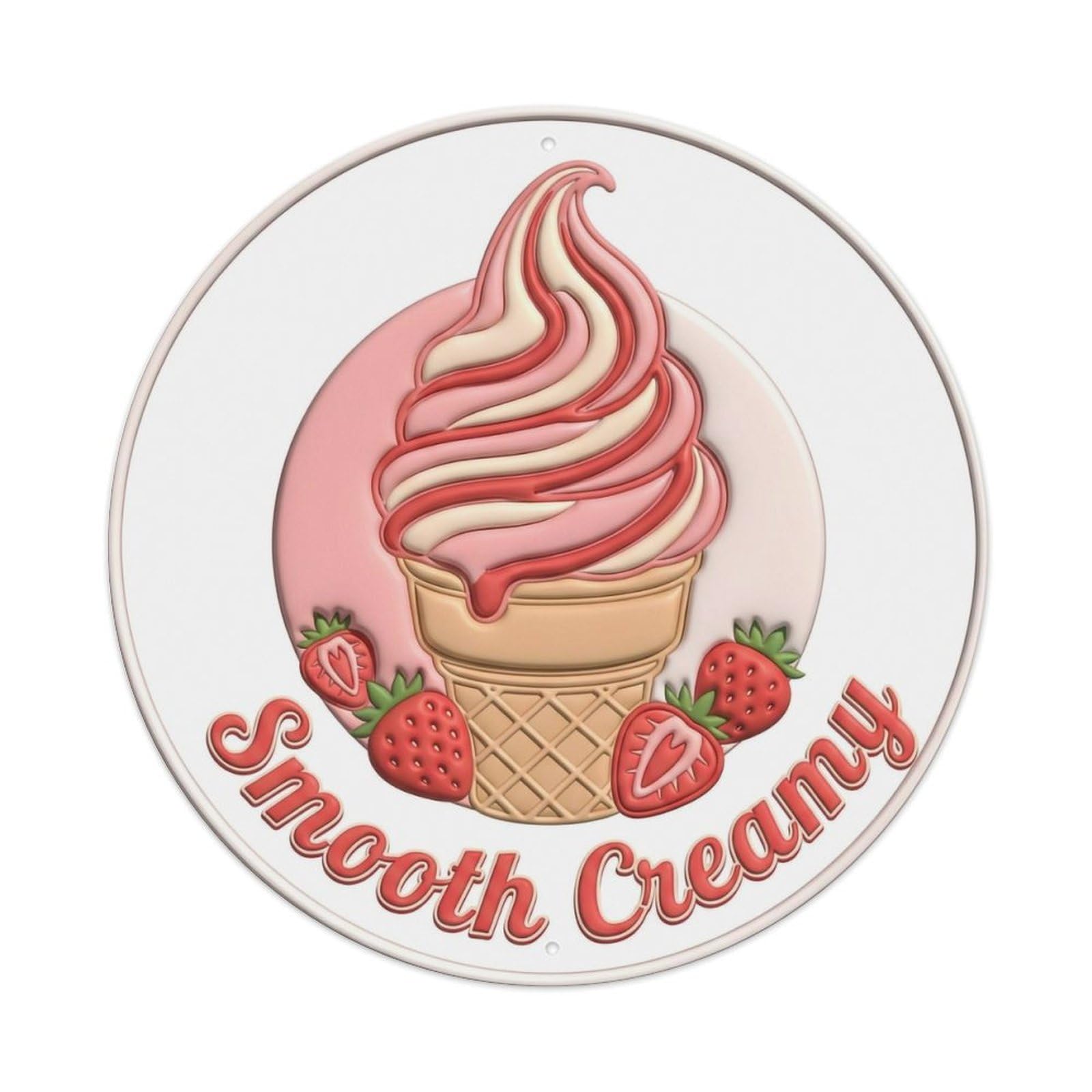 Smooth Creamy Country Kitchen Metal Tin Sign