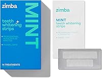 Vista 9 de Zimba Tiras blanqueadoras dentales con sabor a coco Blanqueador dental vegano, seguro para el esmalte, con peróxido de hidrógeno para café, vino