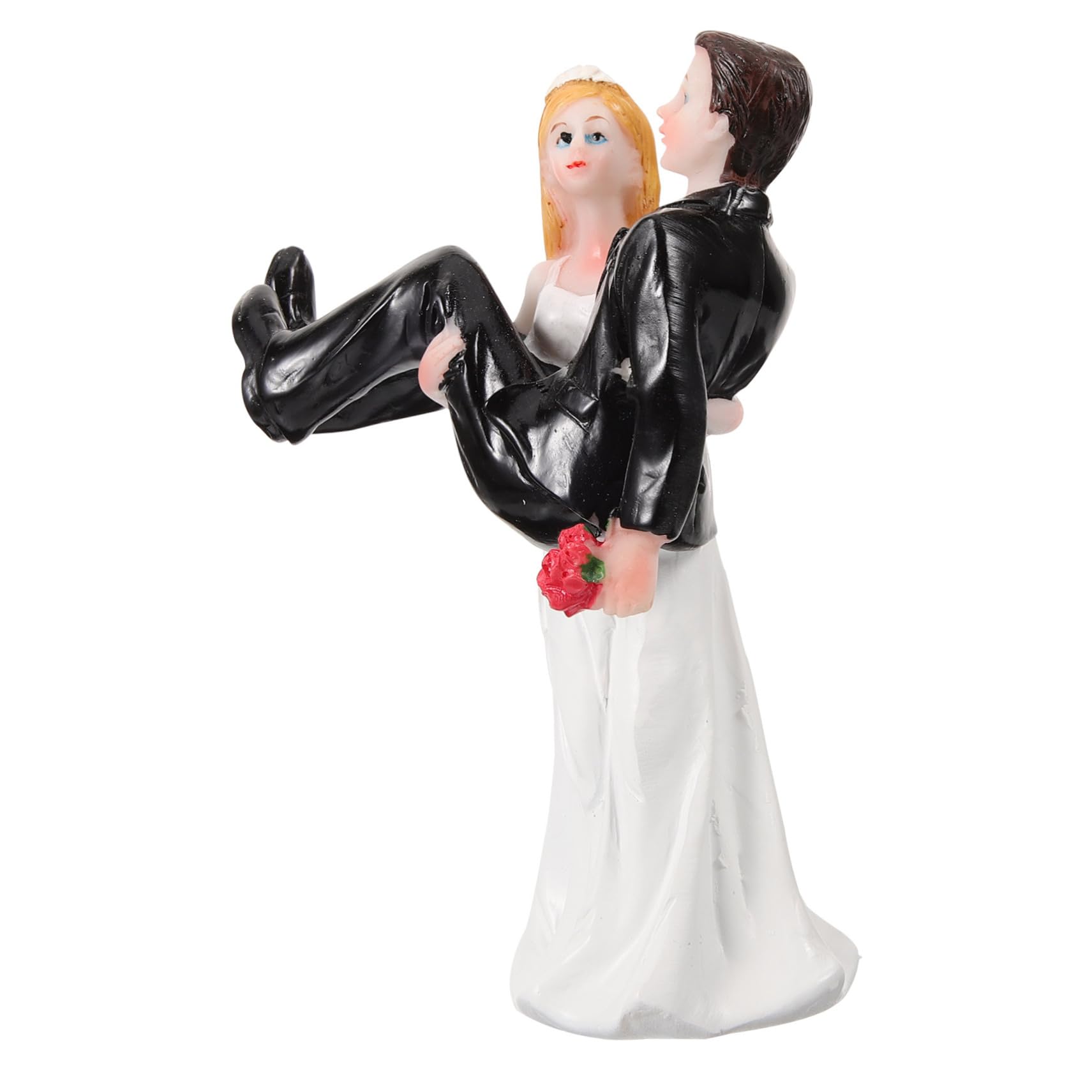Amosfun 2 Stück Kunstharz Kunsthandwerk Ornamente Hochzeit Braut Und Bräutigam Cupcake Cartoon Puppe Figur Paar Braut Und Bräutigam Dekorationen Paar Skulptur Wohnzimmer