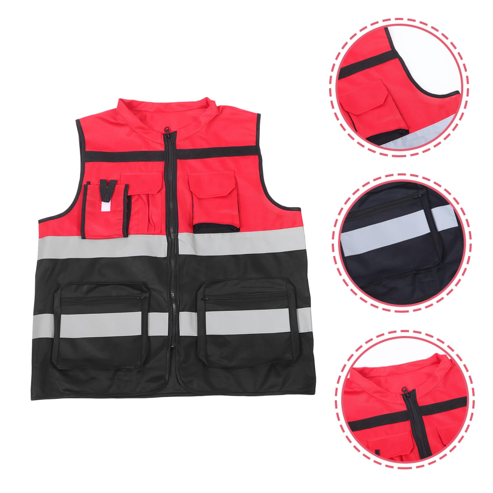 GALPADA Men's Women's Breathable Reflective Work Vest for Outdoor Construction Traffic