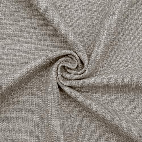 DESHOME Boston Tissu imperméable au mètre résistant pour tapisserie d'ameublement de canapé, coussins de chaise taupe 5 mètres