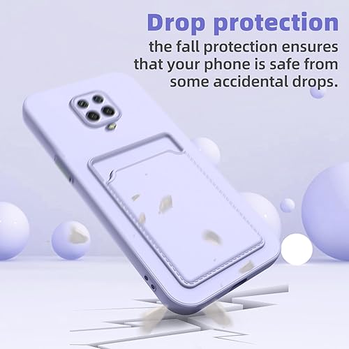 Miniatura 7 de Funda para Redmi Note 9 Pro, Redmi Note 9s con ranura para tarjetas de crédito, TPU suave silicona TPU resistente a los arañazos delgada ranura para