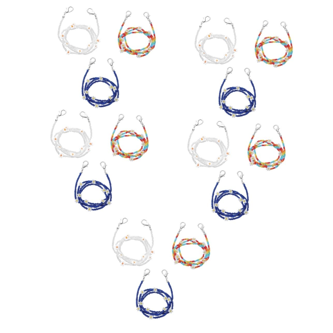 GALPADA cadena de máscara de margarita sujeta gafas deportivo Accesorio para gafas correas para gafas anti-pérdida gafas de sol de flores cadena de gafas correas para gafas de sol
