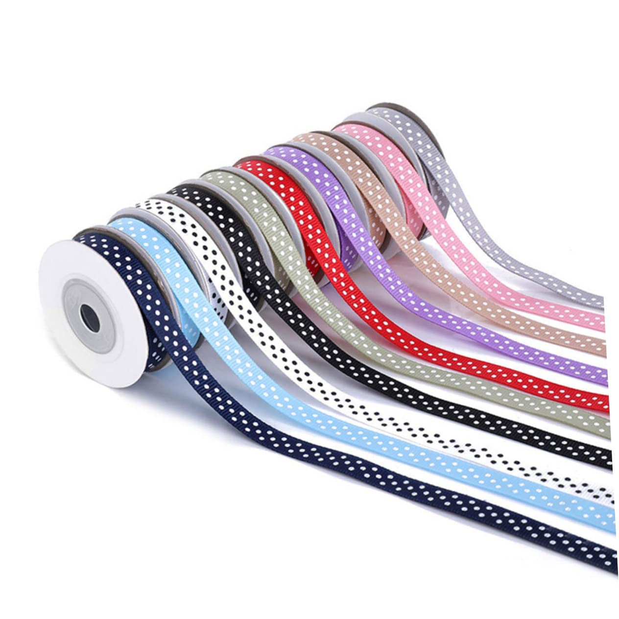 30rollos Cinta De Ribete De Puntos De Yards Mixtos Para Decoración De Manualidades y Embalaje De