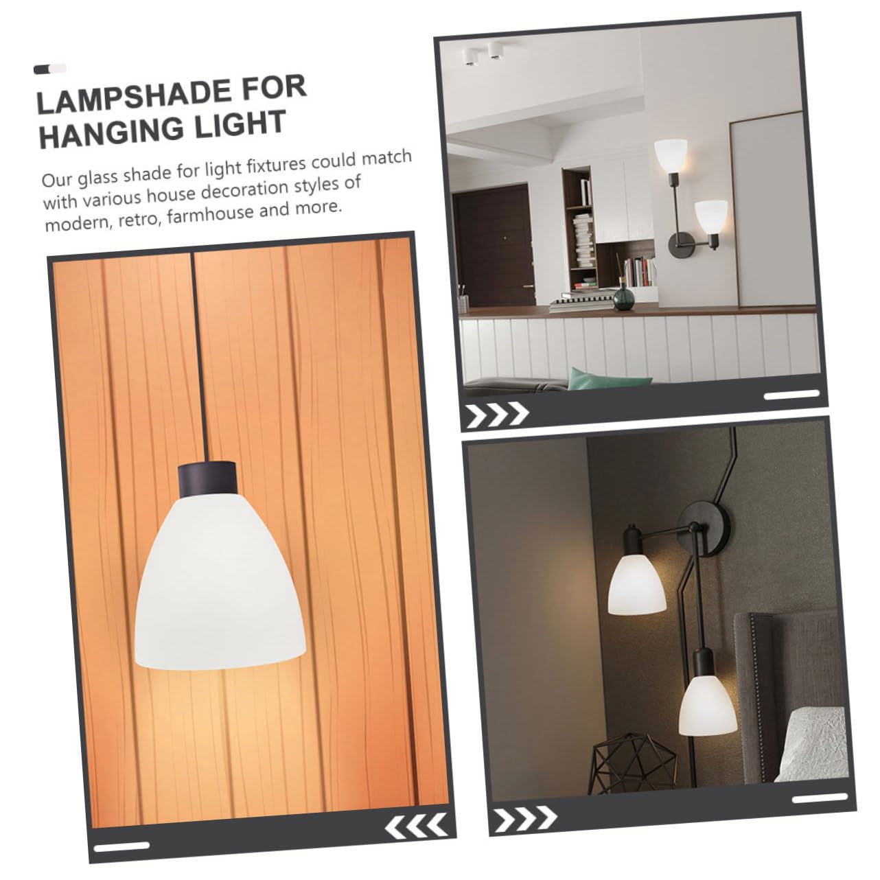 NUOBESTY 2 Pezzi Paralume in Vetro Bianco Opaco Lampada Paralumi Decorativi per Lampade e Lampadari Casa Moderno e Retrò