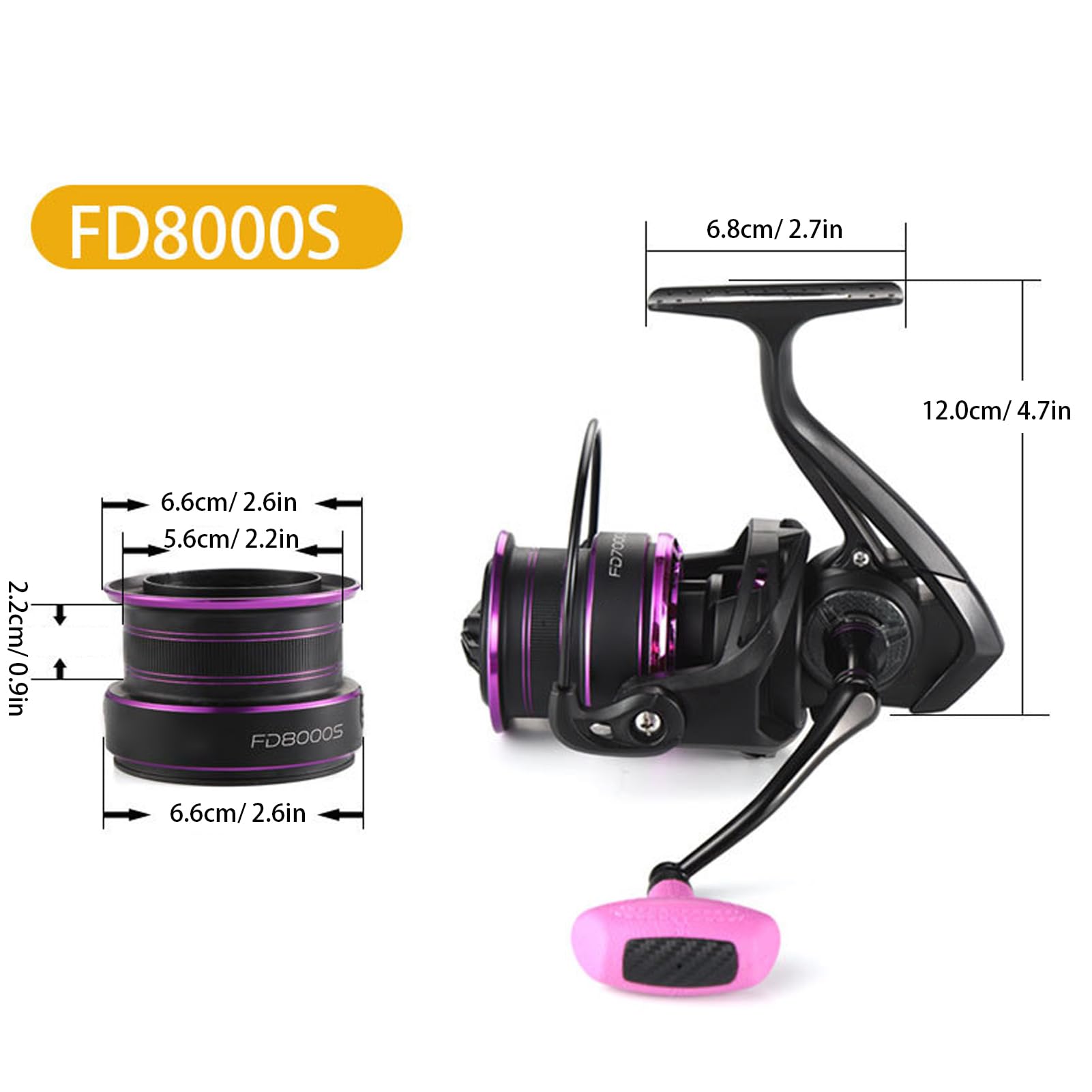 Naroote Kołowrotek Spinningowy do Wędkowania Morskiego, Surfcasting,