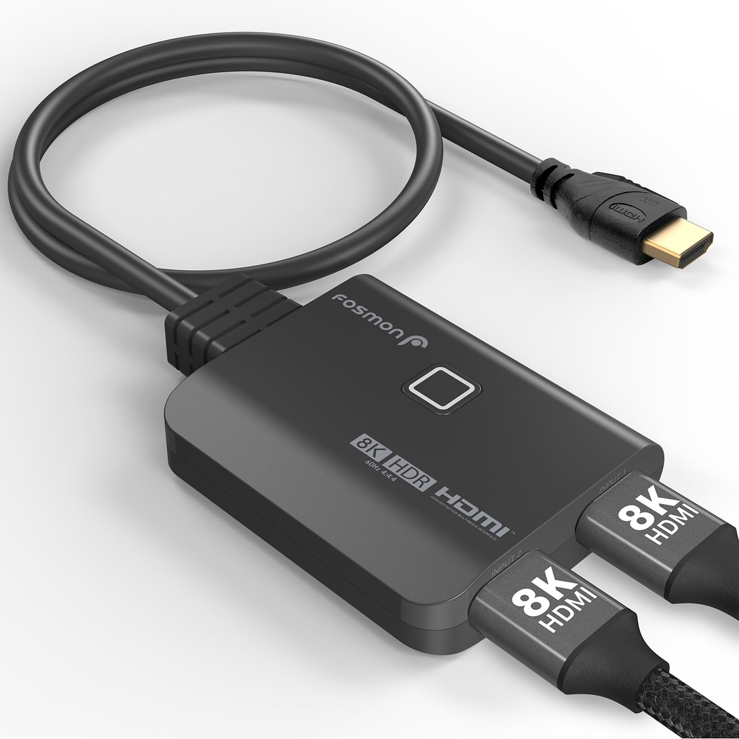 Amazon.com: Fosmon 8K 2x1 HDMI Switch with 1.8FT HDMI 2.1 Cable