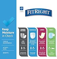 Vista 5 de FitRight Pañales para adultos, absorción extrapesada, XL (tamaño de la cintura 56 a 64 pulgadas), 80 unidades, calzoncillos de incontinencia OptiFit