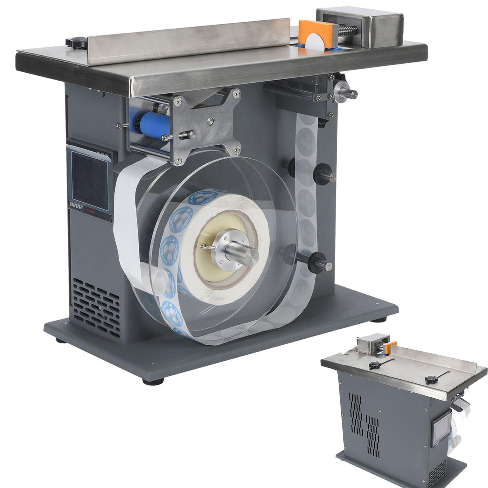 Halbautomatische 90°Etikettiermaschine,verstellbarer Ecketikettenapplikator